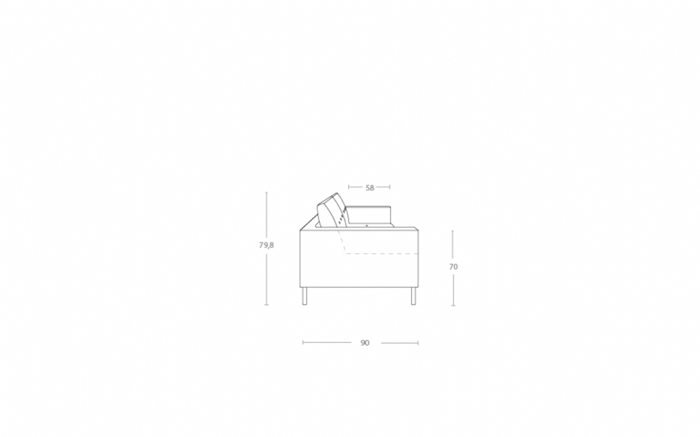 Dimensoes do produto sof quadro